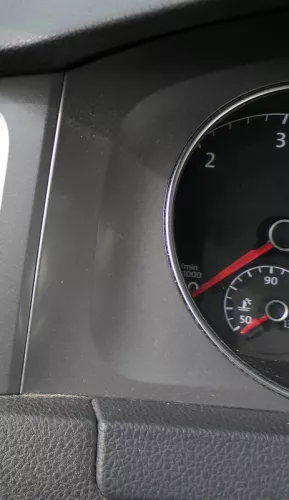 Golf 7 5G Tachoabdeckung Rahmen Blende um Tacho grau dark-rhodium (185497)