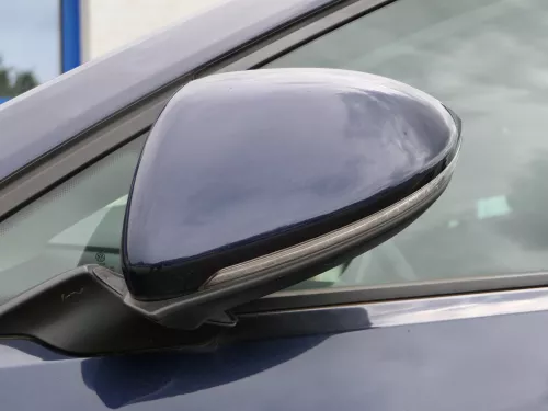 Golf 7 5G elektrischer Spiegel vorne links Außenspiegel blau LH5X + Glas Memory