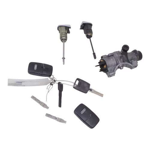 Audi TT 8N Schloßsystem 2x Türschloß mit 3x Schlüssel Schloß Zündschloß (185671)