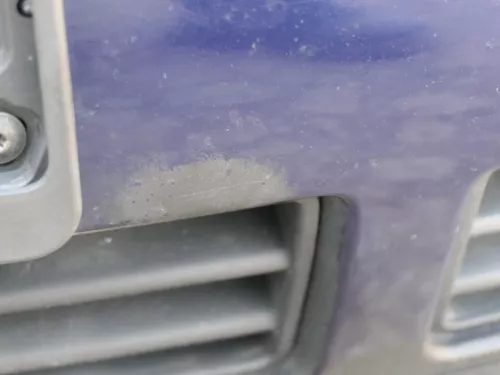 VW Golf 4 Stoßstange vorne Frontstoßstange Stoßfänger blau LB5N SWR -ohne Kappen (185726)