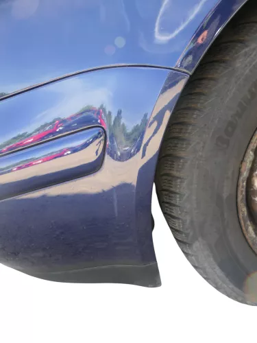 VW Golf 4 Stoßstange vorne Frontstoßstange Stoßfänger blau LB5N SWR -ohne Kappen (185726)