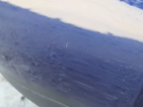 VW Golf 4 Stoßstange vorne Frontstoßstange Stoßfänger blau LB5N SWR -ohne Kappen (185726)