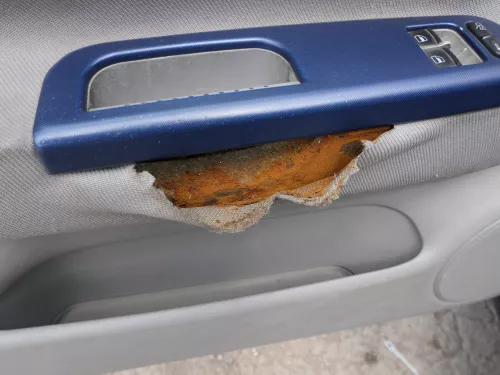 VW Golf 4 2/3-Türer Türverkleidung Verkleidung Tür vorne links - grau (185735)