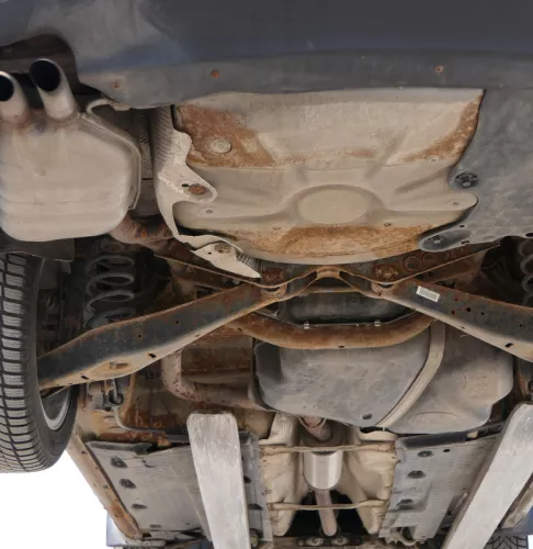 Octavia 1Z Auspuff hinten Endschalldämpfer Benziner MItteltopf Mitte 1,9 TDI  ##