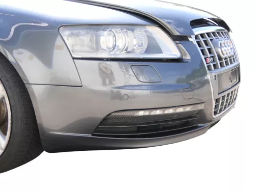 A6 4F Frontstoßstange Stoßstange vorn Stoßfänger grau LZ7S mit Grill - S-line (185852)
