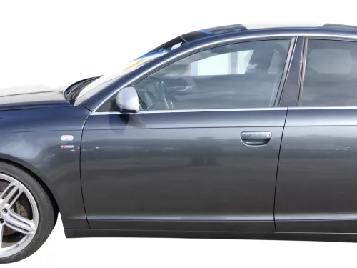 Audi A6 4F C6 Tür Türblatt vorne links Fahrertür grau LZ7S - ohne Anbauteile (185858)