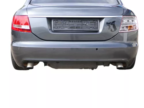 Audi A6 4F C6 Limousine Stoßstange hinten Heckstoßstange grau LZ7S PDC S-line