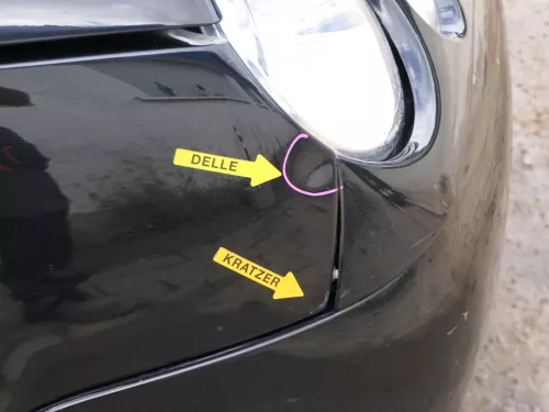 VW Lupo Kotflügel vorne rechts schwarz L041 (185988)