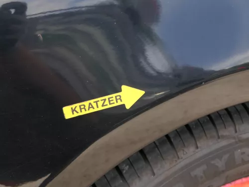 VW Lupo 6X Kotflügel vorne links schwarz L041 (185989)