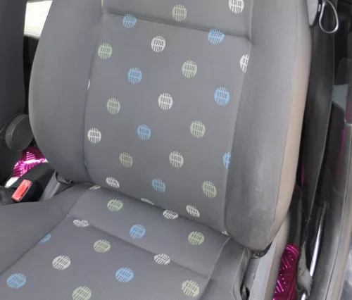 Seat Arosa VW Lupo Sitz vorn links Fahrersitz Höhenverstellung höhenverste rot (185995)