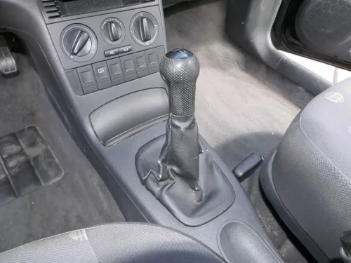 VW Lupo Polo 6N2 Schaltknauf Schaltsack Schaltung Schaltknüppel schwarz Leder