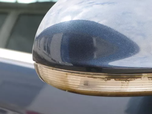 VW Golf Variant elektrischer Spiegel Außenspiegel rechts Blinker blau grau LC5F (186026)