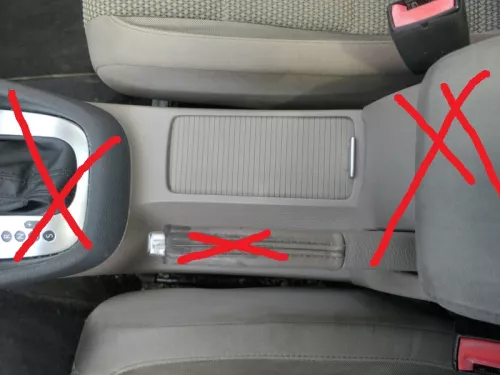 Golf 6 5K Mittelkonsole Mitteltunnel um Schaltung schwarz 5K0863243C latte macch