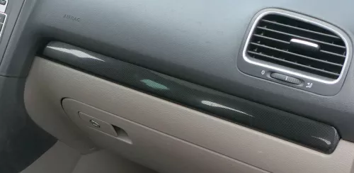 VW Golf 6 5K Leiste Abdeckung Dekor black / pyramids schwarz rechts + links (186124)