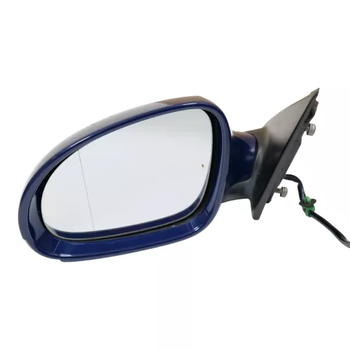 VW Passat 3C elektrischer Spiegel Außenspiegel links mit Glas Blinke blau LA5E (186191)