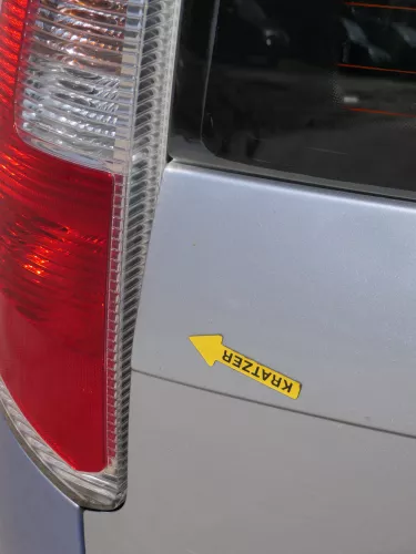 Skoda Roomster 5J Heckklappe hinten Kofferraumklappe mit Scheibe silber (186252)