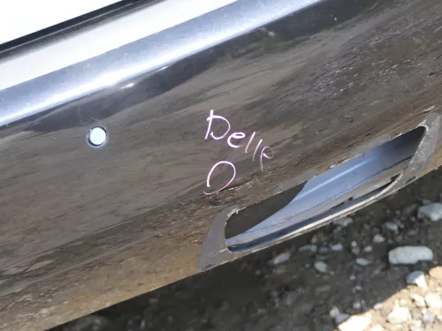 Roomster 5J Stoßstange hinten Heckstoßstange schwarz Einparkhilfe PDC (186253)