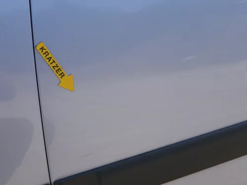 Skoda Roomster 5J Tür hinten links blau LF5Y (ohne Anbauteile - mit Scheibe) (186255)