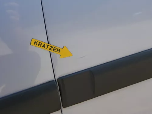 Skoda Roomster 5J Tür hinten links blau LF5Y (ohne Anbauteile - mit Scheibe) (186255)