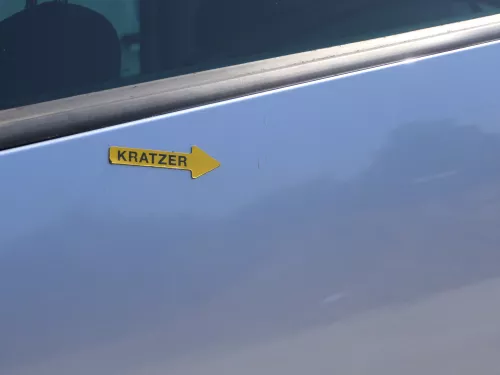 Skoda Roomster 5J Tür hinten links blau LF5Y (ohne Anbauteile - mit Scheibe) (186255)