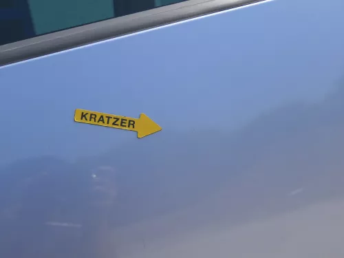 Skoda Roomster 5J Tür hinten links blau LF5Y (ohne Anbauteile - mit Scheibe) (186255)