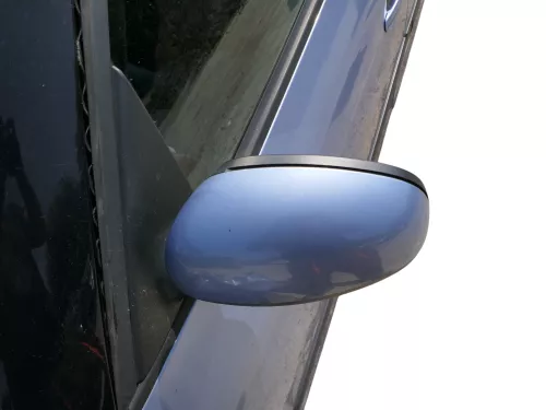 Roomster 5J elektrischer Spiegel Außenspiegel links Glas original blau LF5Y (186287)