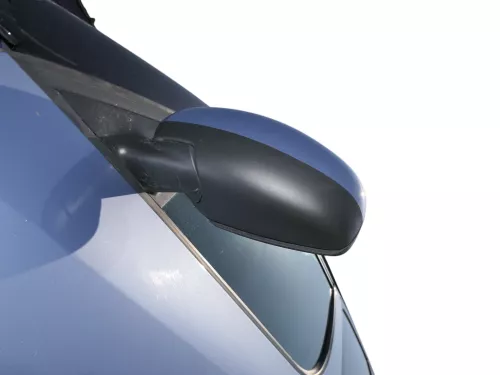 Roomster 5J elektrischer Spiegel Außenspiegel links Glas original blau LF5Y (186287)