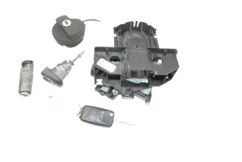 VW Caddy 2K Zündschloß Schloß Zündung + 1x Schlüssel + Türschloß + Tank