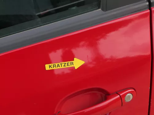 Fabia 5J Kombi + Limo Tür vorne links Fahrertür - rot LF3K -ohne Anbauteile (186437)