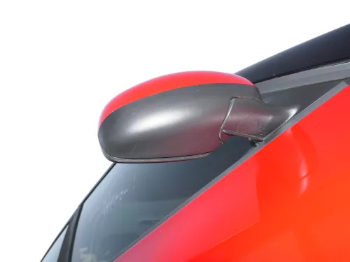 Skoda Fabia 5J mechanisch Spiegel Außenspiegel rechts mit Glas rot LF3K (186439)