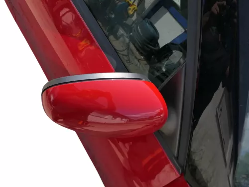 Skoda Fabia 5J mechanisch Spiegel Außenspiegel rechts mit Glas rot LF3K (186439)