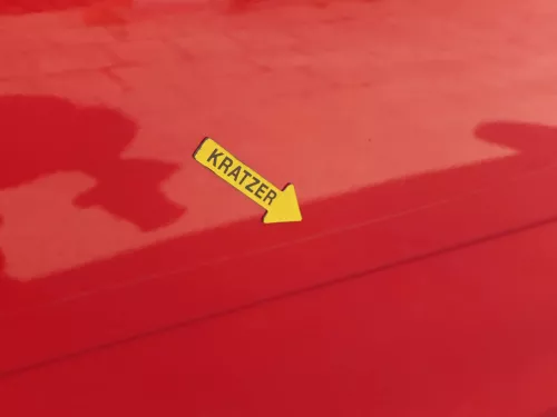 Fabia 5J Limousine Tür vorne rechts Beifahrertür rot LF3K - ohne Anbauteile (186440)