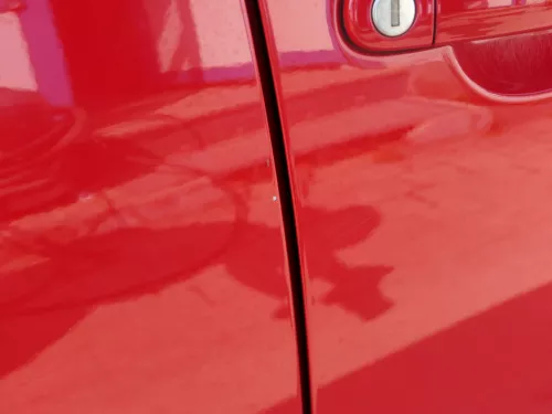 Skoda Fabia 5J Limousine Tür hinten rechts rot LF3K - ohne Anbauteile (186441)