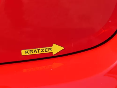 Skoda Fabia 5J Limousine Schrägheck Heckklappe hinten mit Scheibe rot LF3K (186443)