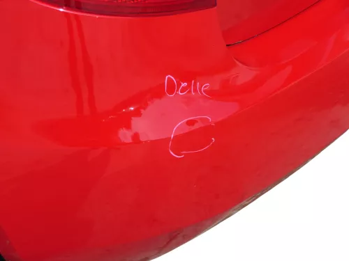 Fabia 5J Schrägheck Limousine Stoßstange hinten Heckstoßstange rot LF3K (186444)