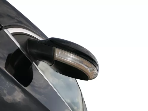 Passat 3C elektrischer Spiegel Außenspiegel links mit Glas Blinke schwarz LC9X (186470)