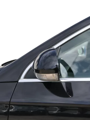 Passat 3C elektrischer Spiegel Außenspiegel links mit Glas Blinke schwarz LC9X (186470)