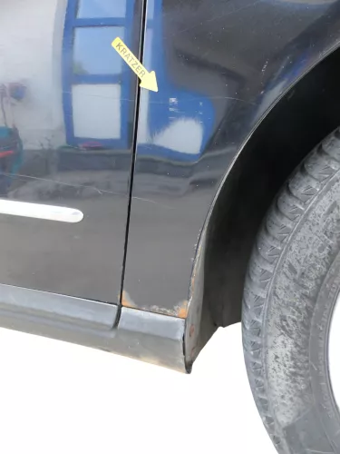 VW Passat 3C Kotflügel vorne rechts schwarz LC9X 3C0821022 (186472)