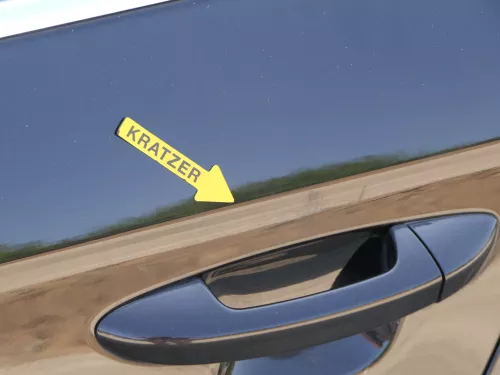 VW Passat 3C Kombi Variant Tür hinten links schwarz LC9X -OHNE Anbauteile (186478)