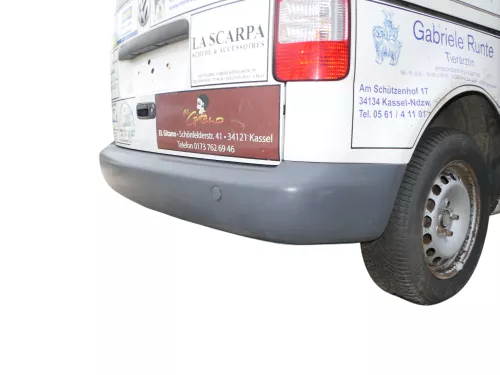 VW Caddy 2K Stoßstange hinten Heckstoßstange Stoßfänger grau graphit nicht lack (186497)