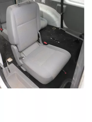 Caddy 3 2K Sitz Rücksitz hinten rechts 1.Sitzreihe grau (hinterm Beifahrersitz)