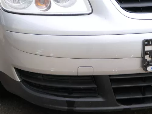 VW Touran 1T Stoßstange vorne Frontstoßstange Stoßfänger silber LA7W (186545)