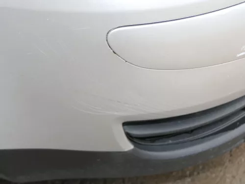 VW Touran 1T Stoßstange vorne Frontstoßstange Stoßfänger silber LA7W (186545)