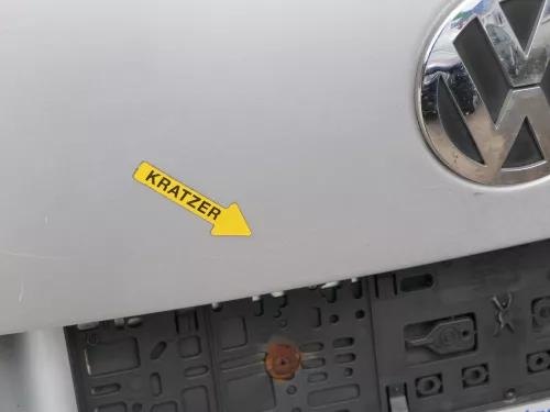 VW Touran 1T Heckklappe Kofferraumklappe hinten silber LA7W mit Scheibe (186550)