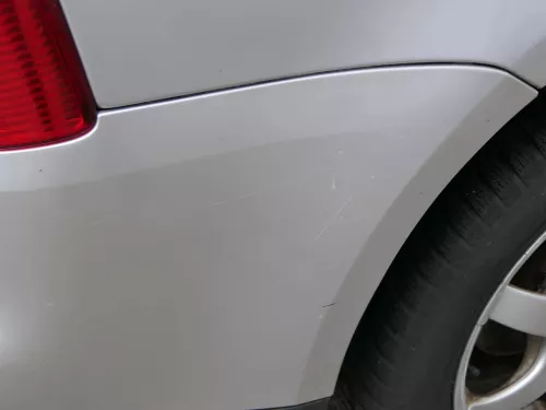 VW Touran 1T Stoßstange hinten Heckstoßstange Stoßfänger silber LA7W (186551)