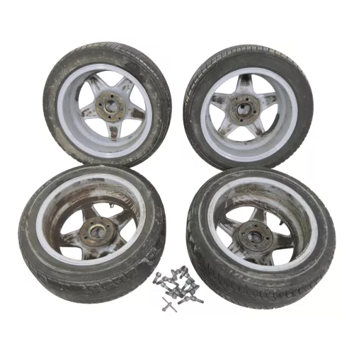 4x AZEV Alufelgen Felgen 7Jx15H2 ET25 A701525 Lochkreis 100B Reifen müssen neu (149883)