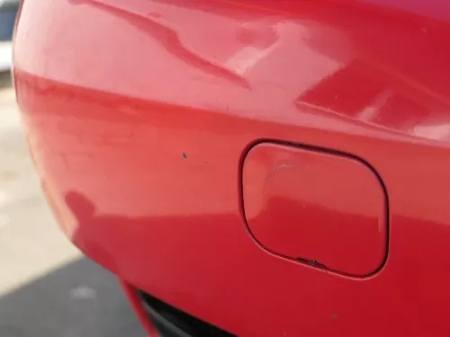 VW Polo 6N Stoßstange vorne 2-geteilte Frontstoßstange rot LP3G Stoßfänger +Nebe (186578)