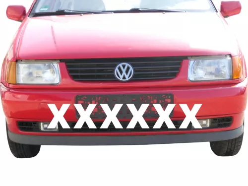 VW Polo 6N Kühlergrill Grillleiste vorne Leiste Grill schwarz / rot