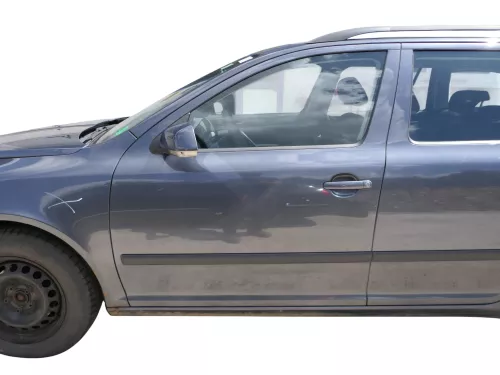 Skoda Octavia 1Z Kombi+Limo Tür vorne links Fahrertür grau LF8J OHNEAnbauteil