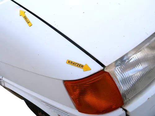 VW T4 kurze Version Kotflügel vorne rechts weiß R902 7D0821104B (186812)